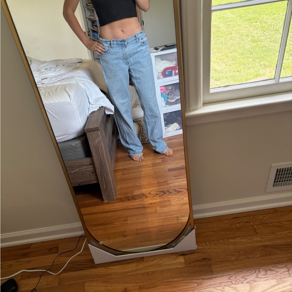Abercrombie & Fitch The Baggy low rise curve love jeans